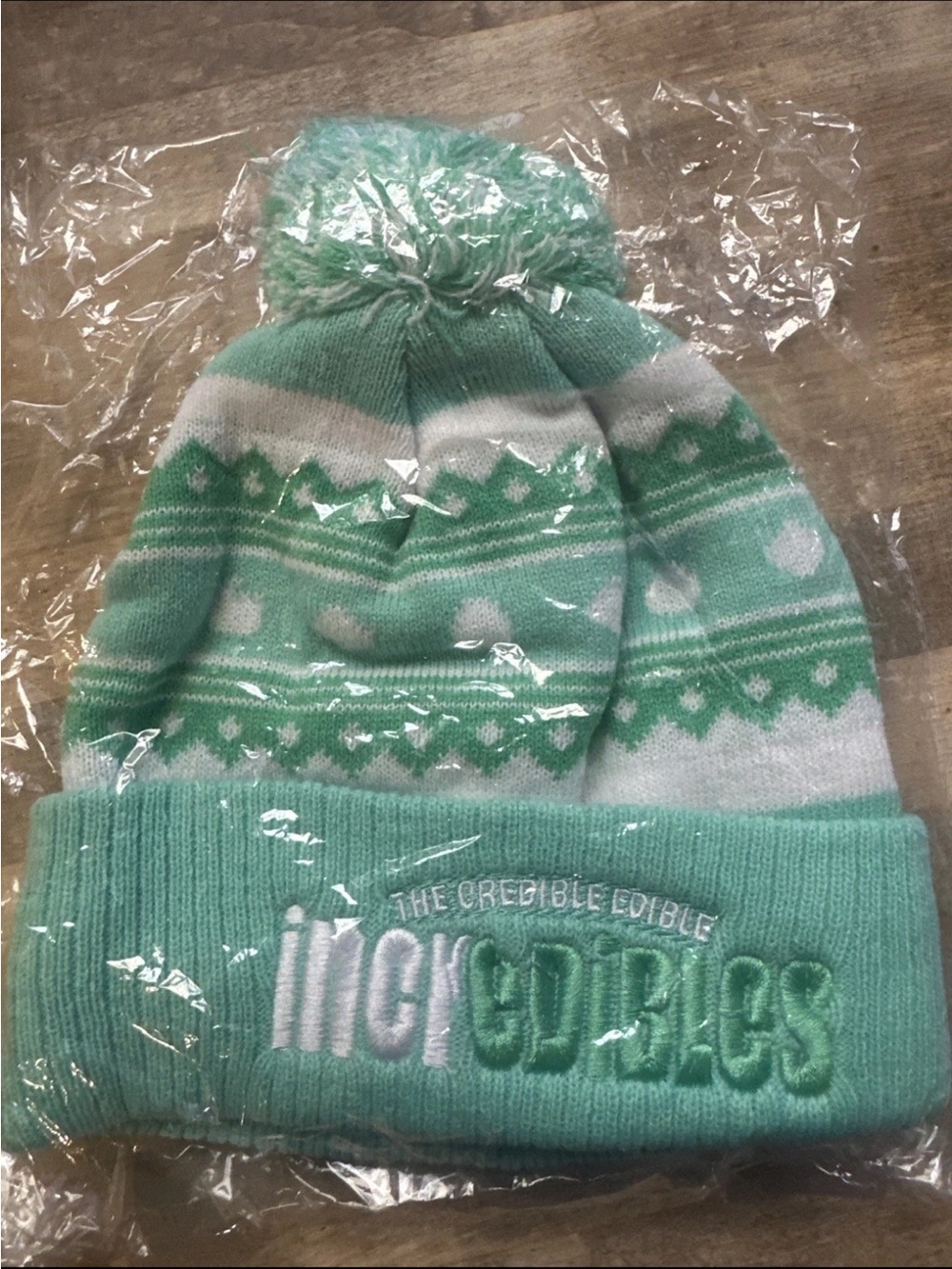INCREDIBLES the Credible Edible Pom-Pom Beanine Hat Knit Cap PROMO ITEM